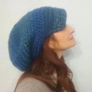 Unisex Vintage Handmade Knit Oversized Rasta Slouch Hat Vintage | Accessories | Unisex Vintage Handmade Knit  main image 4
